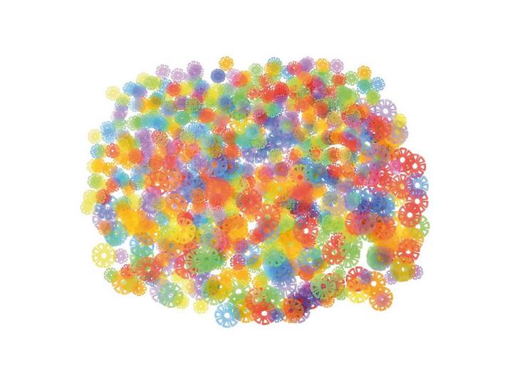 EDUPLAY Lernspielzeug Steckblumen transparent (640-St)