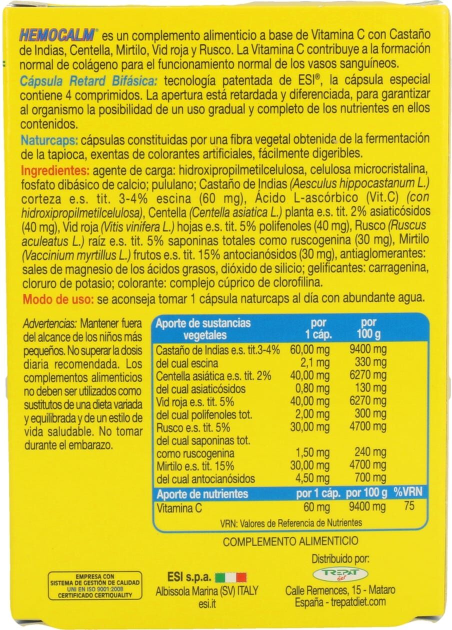 ESI Hemocalm Retard 30cáps
