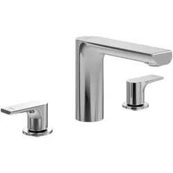 Villeroy & Boch Liberty Dreiloch-Waschtischarmatur Chrom, 312x178x122mm, mit verstellbarem Strahlregler und SmartPressure-Technologie