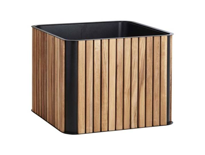 Cane-Line Combine Pflanzgefäß 53x53x40cm Teak/Aluminium