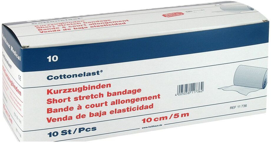 Kurzzugbinde Cottonelast 5mx10cm 10stk