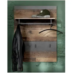 Ebuy24, Kleiderhaken + Wandgarderobe, Wandgarderobe Irwin