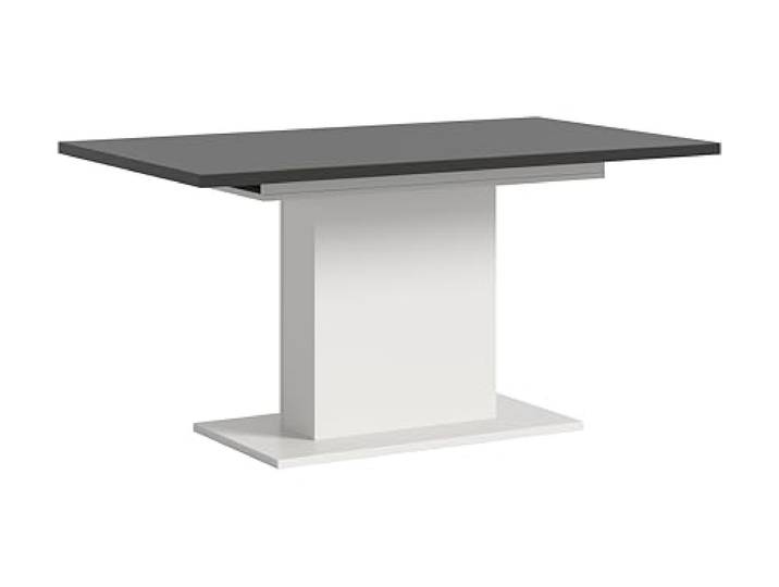 xonox.home - Esstisch Motion 2-TLG. Set 150x76x90 cm in weiß und grau - Wohnzimmertisch Auszugstisch Küchentisch Holztisch Speisetisch - funktional robust und langlebig