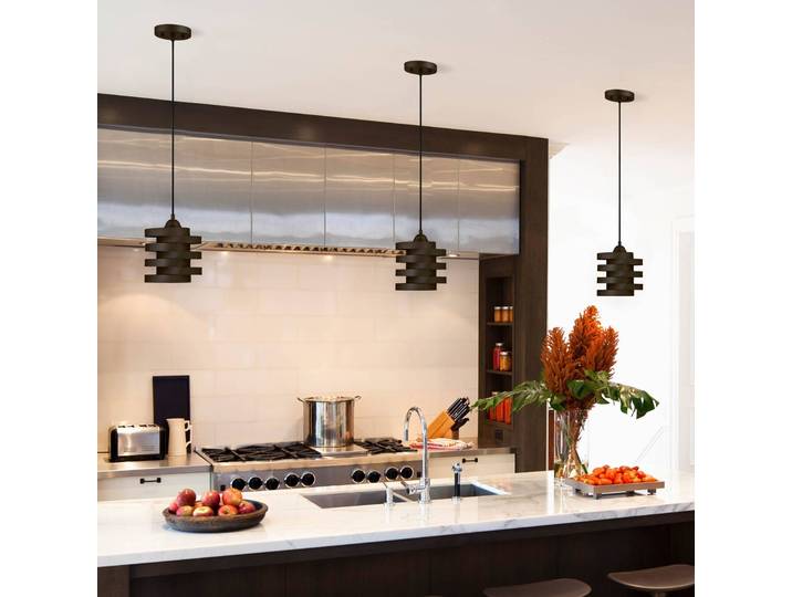 Westinghouse Hängeleuchte Charlize, dimmbar, bronze / altmessing, für Wohn- / Esszimmer, Metall