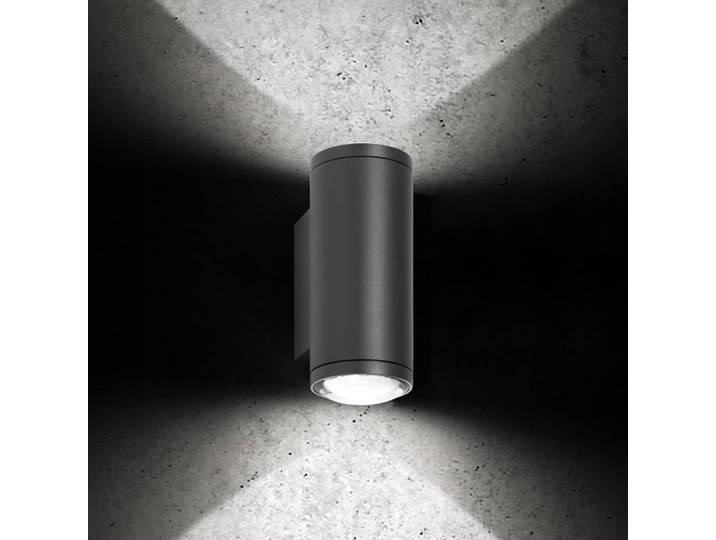 LCD LED Außenwandleuchte 5156, dimmbar, schwarz, Aluminium, Modern
