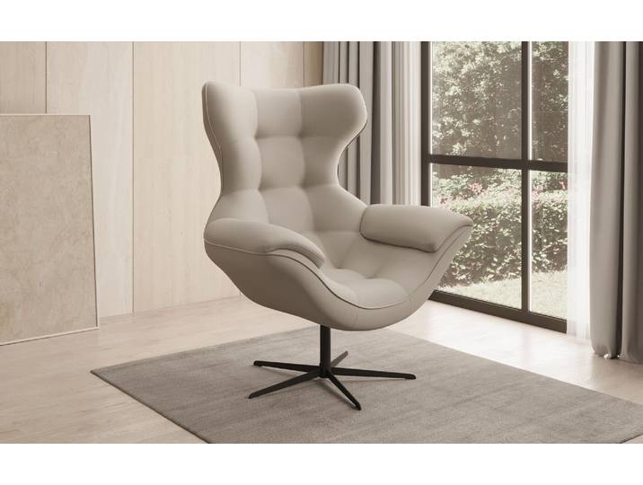 Designer Sofa-Sessel Aurelio in Stoff - Rot - Stoff - Luxusbetten24