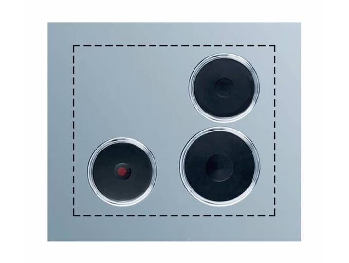 Electrolux PS+B32 + Befestigungsset 18/18/22 cm Plattensatz – Kochmulde/Gusskochplatten