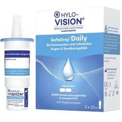 HYLO-VISION SafeDrop Daily Augentropfen 2X10 ml