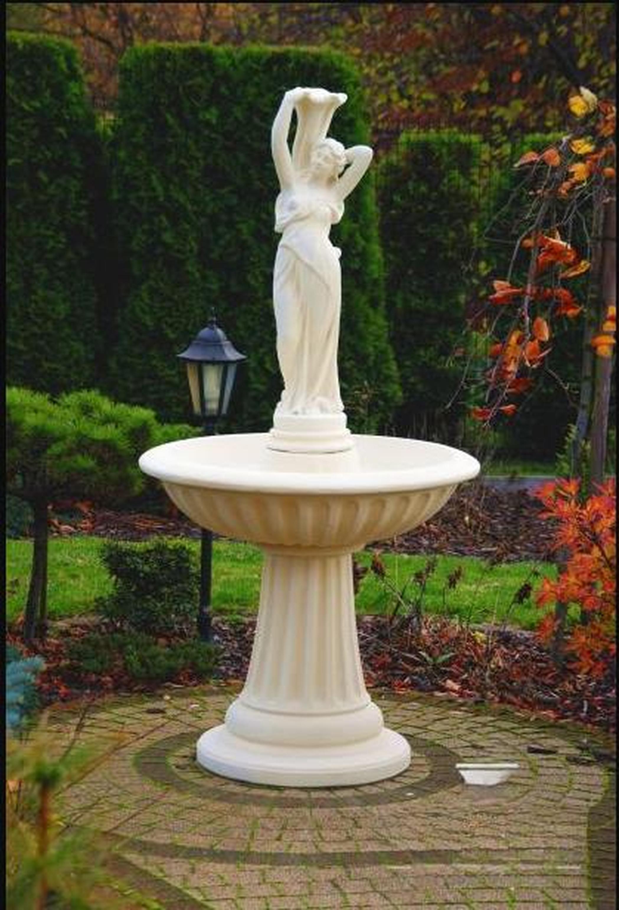 Springbrunnen Garten Teich Brunnen Steinbrunnen Gartenbrunnen Fontaine 182cm
