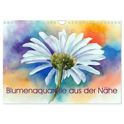 Blumenaquarelle aus der Nähe (Wandkalender 2027 DIN A4 quer), CALVENDO Monatskalender