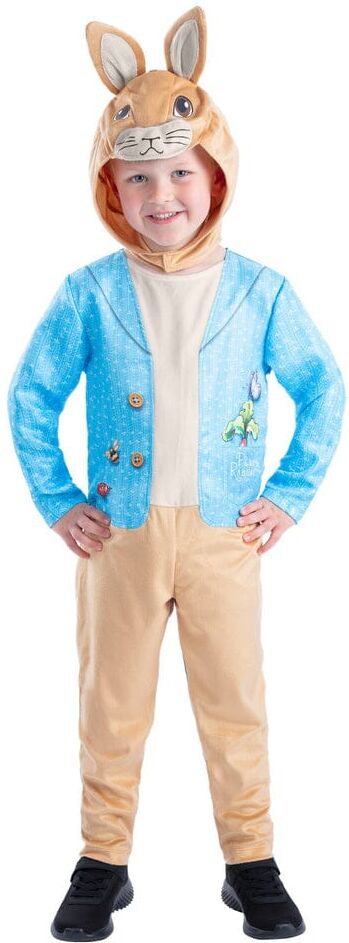 Smiffys Peter Rabbit Classic Costume All In One with Character Hood, Official Peter Rabbit Classic Fancy Dress, Child Dress Up Costumes Smiffys