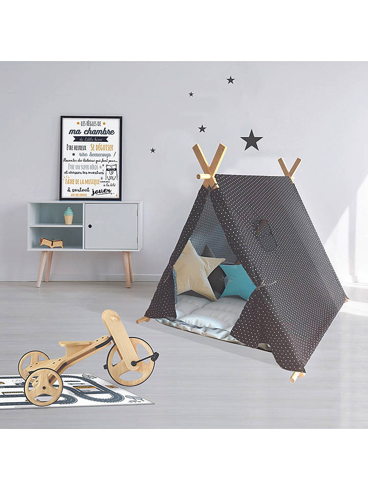 The Home Deco Kids Spielzelt in Dunkelblau - (B)116 x (H)115 x (T)105 cm - onesize