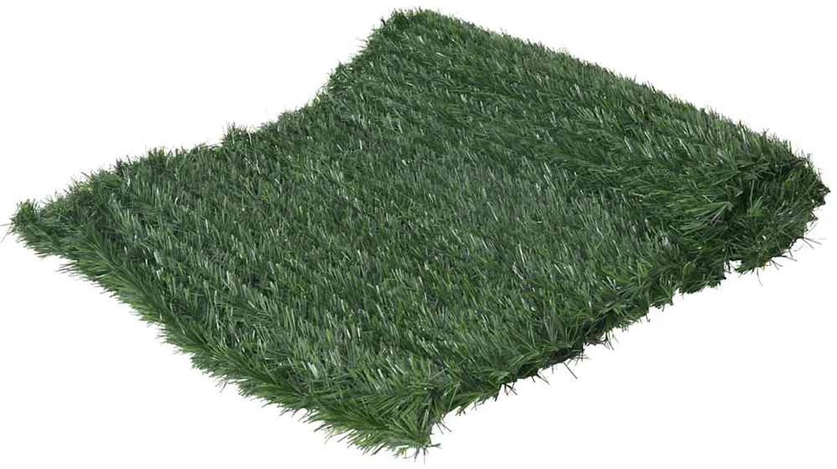 vidaXL Tuinscherm met kunstgras - Groen - 1 x 5 m