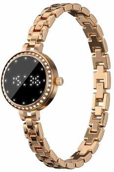 Inspired Deals L6 Smart Watch Fitness Tracker With Heart Rate Monitor Sleep Tracker And Bluetooth Calling Alerts gold