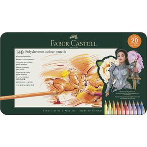 Faber-Castell Buntstifte Polychromos 110014, farbig sortiert im Metalletui, 140 Stück