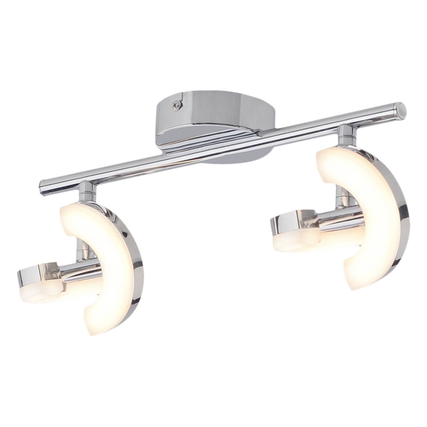 home24 Affi LED-plafondlamp zilver, Ø 8 cm