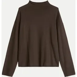 Oversized Feinstrickpullover Braun XL