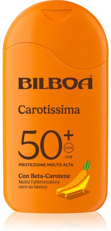 Bilboa Carotissima Crema lait solaire au bêta-carotène SPF 50+ 200 ml