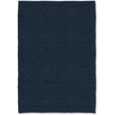Wollteppich "Junika", blau (dunkelblau), B:140cm H:8mm L:200cm, Polyester, Wolle, SCHÖNER WOHNEN-KOLLEKTION, Teppiche, Indoor, natürliches Material