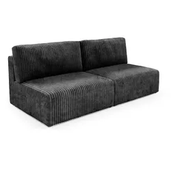 SOFA Angela 3 Sitzplätze Schwarz