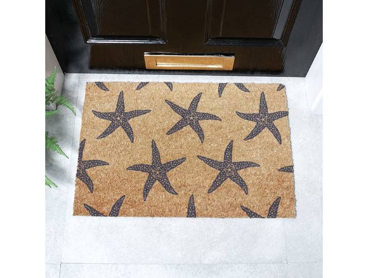 Fußmatte 6040-STARFISH 40 x 1 x 60cm Braun