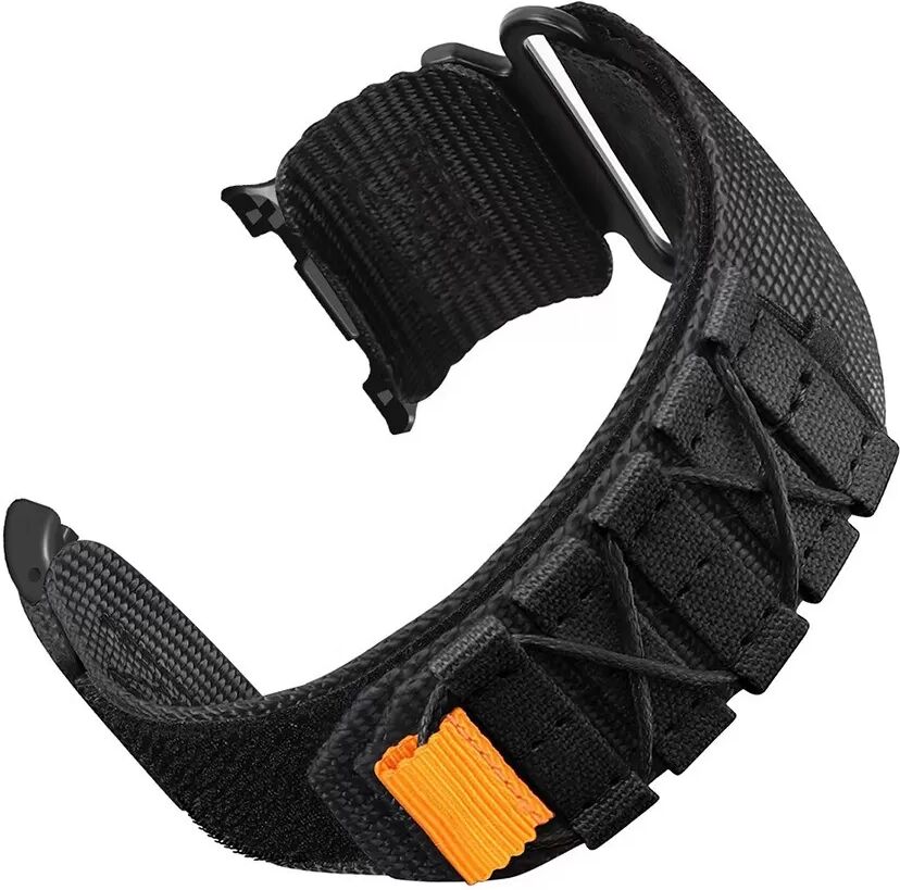 INF Nylon-Armband kompatibel mit Samsung Watch 8/8 Classic – Schwarz