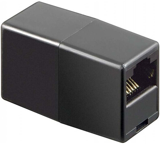 Goobay Coupler ISDN RJ45 noir, Bu/Bu 50260 (50260)