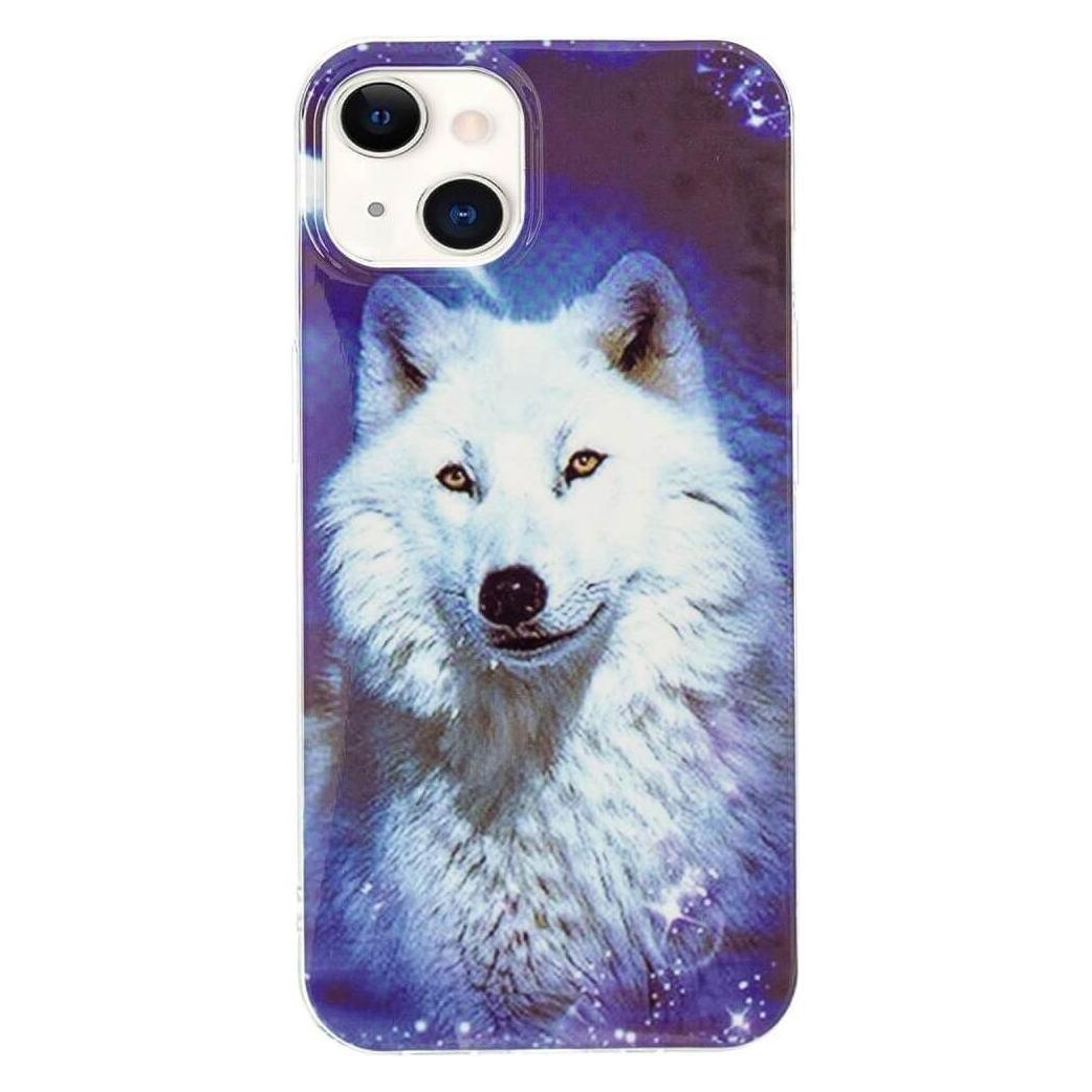 Cover-Discount iPhone 15 - Nachtleuchtende Silikon Hülle Wolf (Apple iPhone 15) (660154926J)