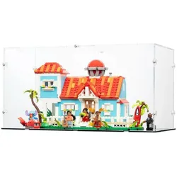 iDisplayit Acryl-Display für LEGO 43268 Das Strandhaus aus Lilo und Stitch (Mit schwarzem Boden)