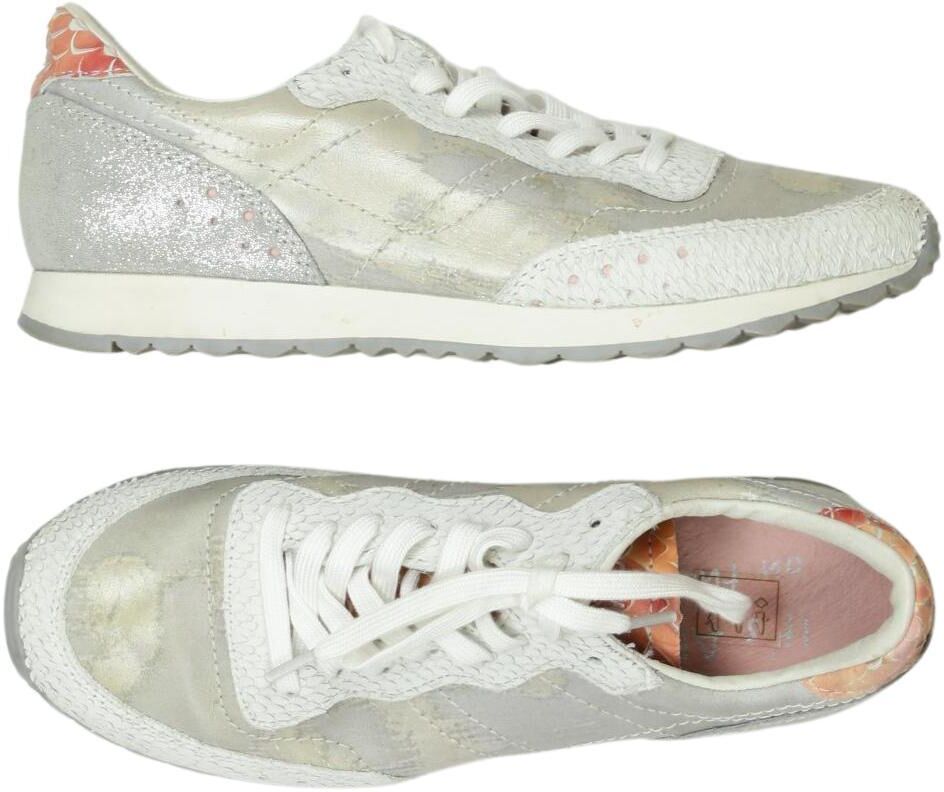 O Neill Damen Sneaker, Silber, Gr. EU 38, Leder - Second Hand
