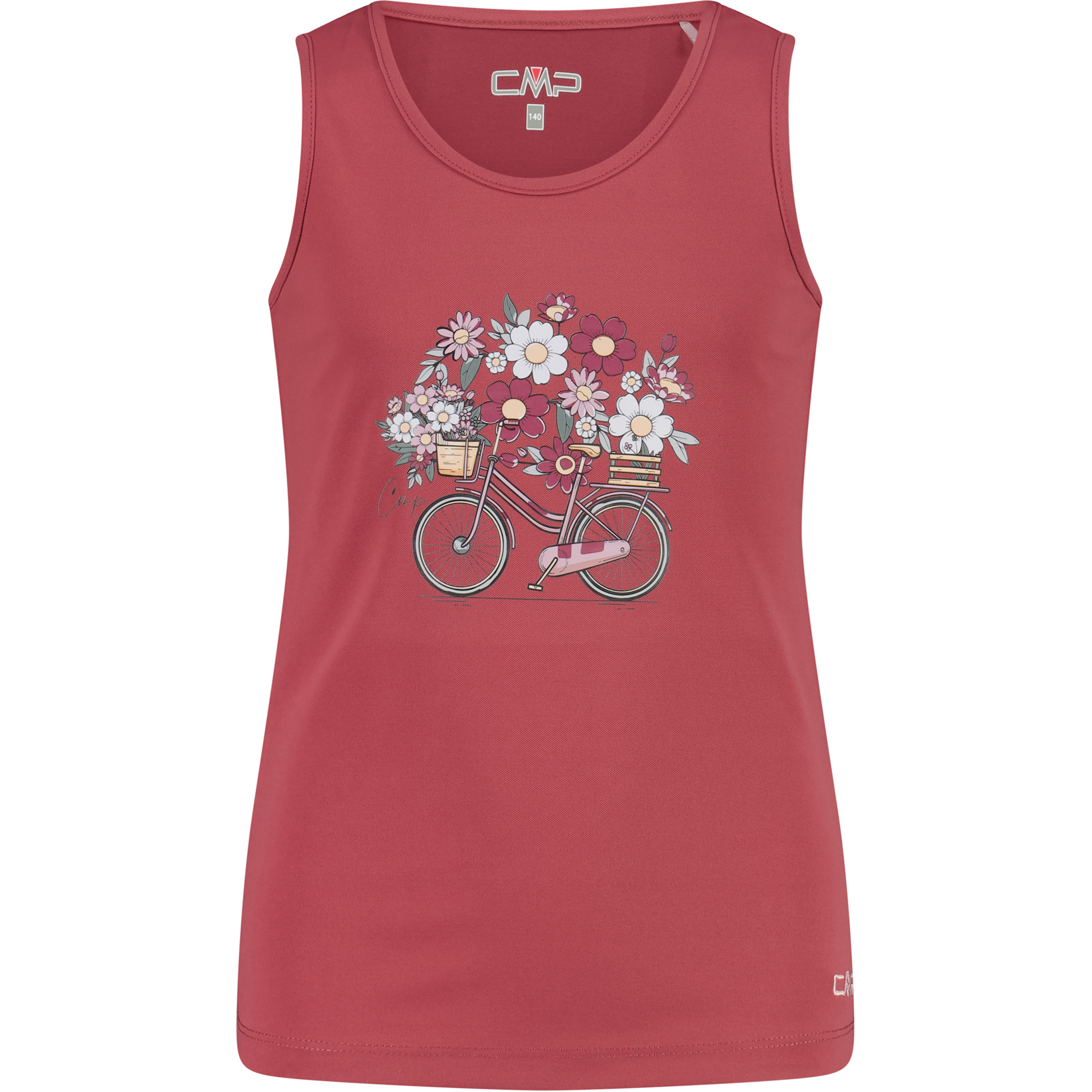 CMP Print Kinder Tanktops rot Größe 116 Lifestyle Atmungsaktiv
