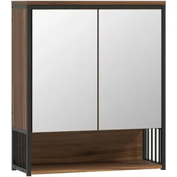 SPIEGELSCHRANK MDF Spanplatte Braun