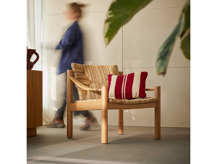 Sessel aus Mindiholz und Geflecht - Natur - Light mindi wood