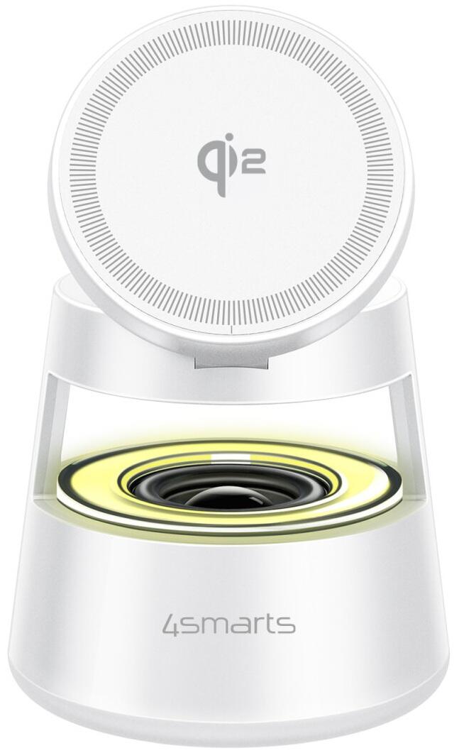 4smarts Qi2 Charging Station Aura Sound, weiß 541535