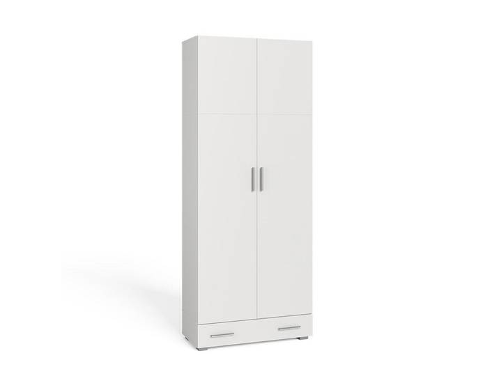 Vicco Aktenregal Ingo Weiß 80 x 182.4 cm mit Schublade, Holzwerkstoff, 10 Fächer, Rechteckig, 80x182.4x37 cm, Büromöbel, Aktenschränke