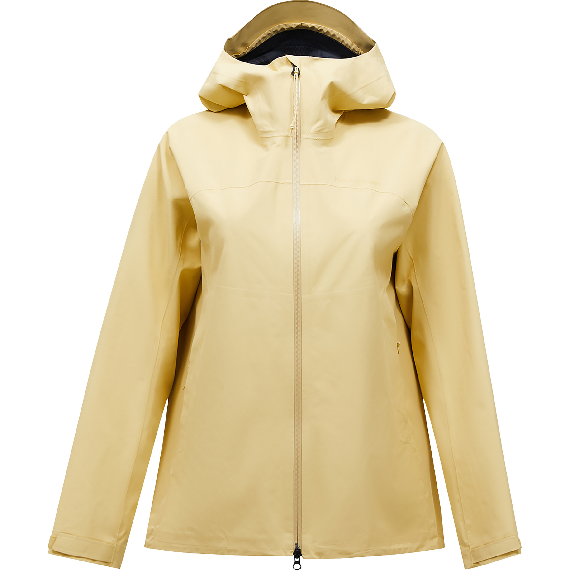 Peak Performance Treeline Shell Damen Regenjacke gelb Größe M Trekking Wasserdicht Wasserabweisend