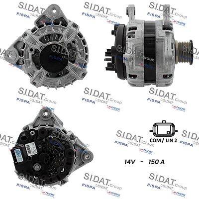 SIDAT A12BH0173 Lichtmaschine Generator LiMa 150A 12V für OPEL Vivaro B Combi (X82) Vivaro B Kastenwagen (X82) Vivaro B Pritsche / Fahrgestell (X82)