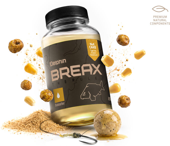 Booster Delphin BreaX/NutCAKE Noix tigrée-Scopex-Maïs/250ml Noix tigrée-Scopex-Maïs/250ml
