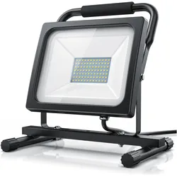 Brandson, Arbeitsleuchte, Baustrahler, 60W LED Outdoor Fluter, Bauscheinwerfer, Arbeitsleuchte, 3,8m Kabel, IP65 (6000 lm)