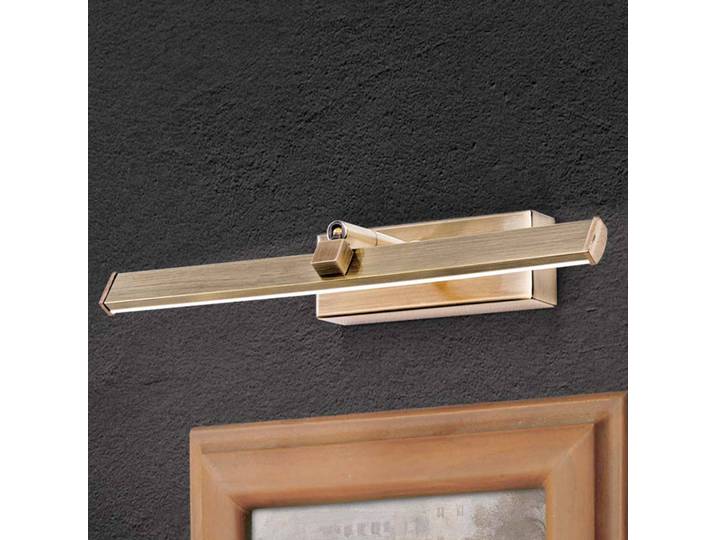 ORION LED-Bilderleuchte Suren in Altmessing, 30 cm, bronze / altmessing, für Wohn- / Esszimmer, Metall, Wandleuchte, Wandlampe Innen