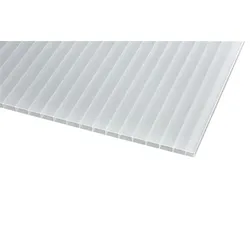 Doppelstegplatten 16 mm Opal Weiß – 16/32 Struktur Acryl - Premium 980 x 2000