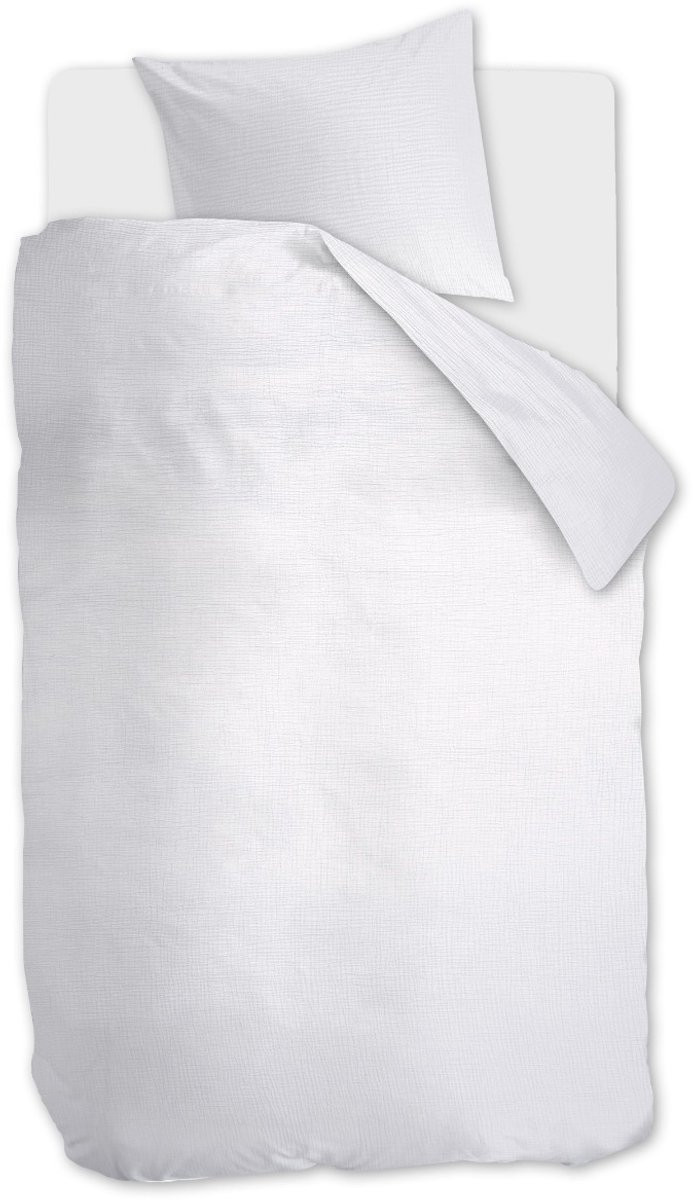 Linolux Dekbedovertrek Mousseline White 1 persoons