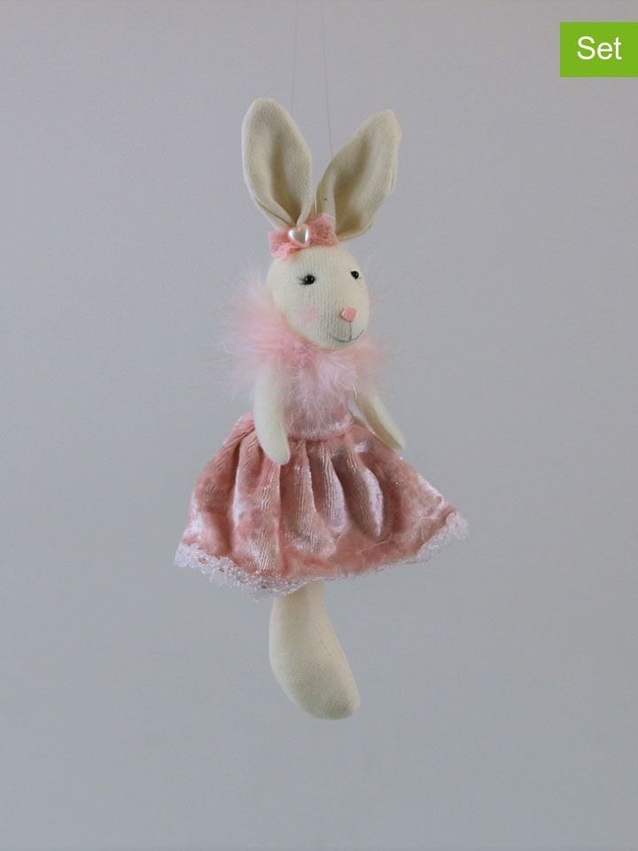 AM Design 2er-Set: Dekoanhänger "Prinzessin" in Rosa - (H)19 cm - onesize