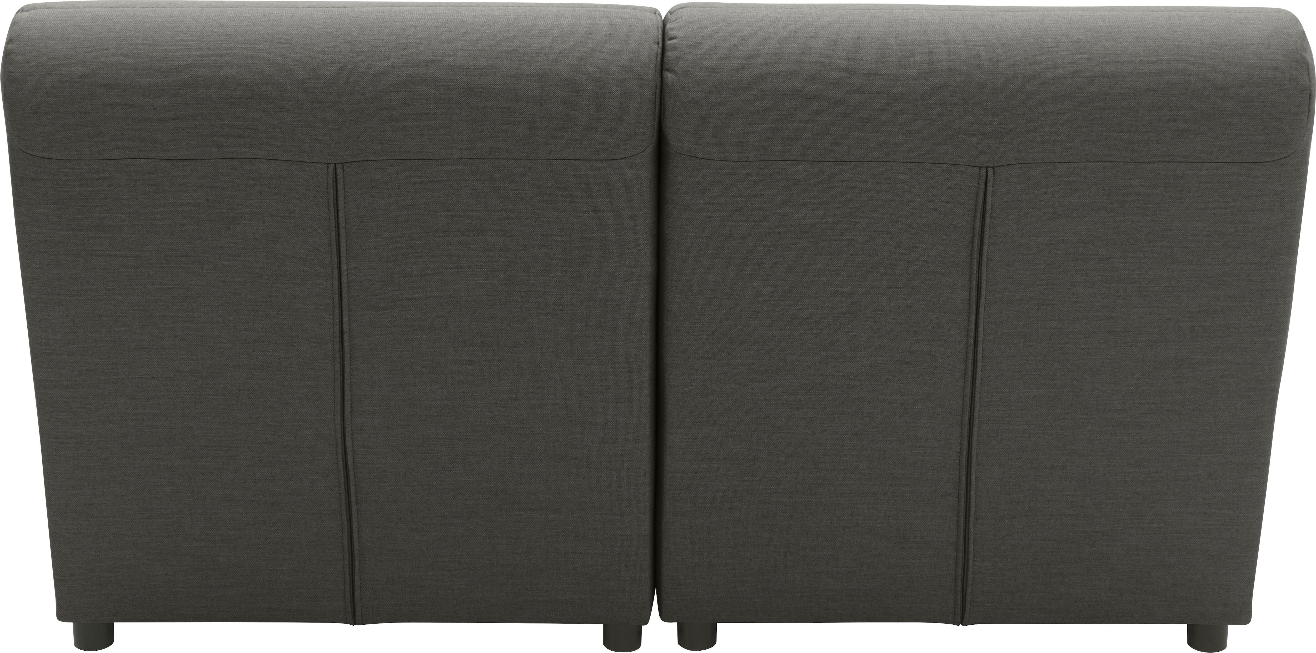 Ecksofa DOMO COLLECTION "Soleil, pflegeleichter und wetterfester Bezug L-Form", grau (anthrazit), B:146cm H:80cm T:152cm, 100% solution dyed Acryl, Sofas, Ecksofa, Outdoor, besonderes Design und Formgebung, individuell erweiterbar anthrazit B/H/T: 146cm x