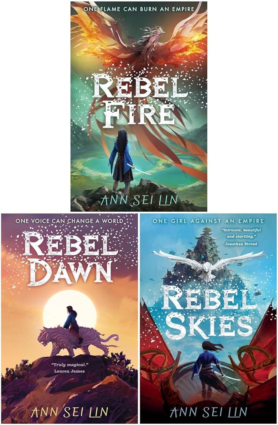 Rebel Skies Trilogy Series by Ann Sei Lin: 3 Books Collection Set - Ages 14-18 - Paperback Walker Books