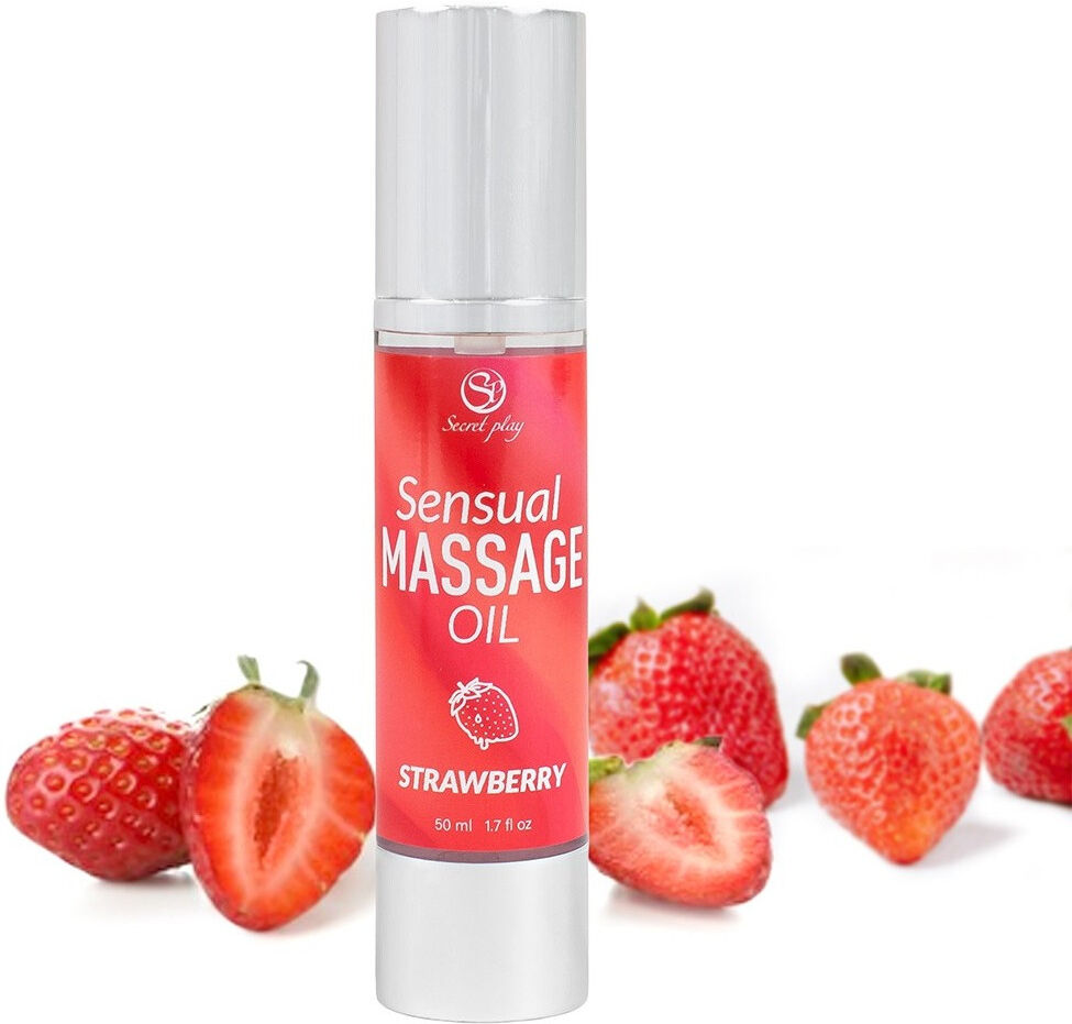Secret Play Huile de massage parfum fraise 50 ml