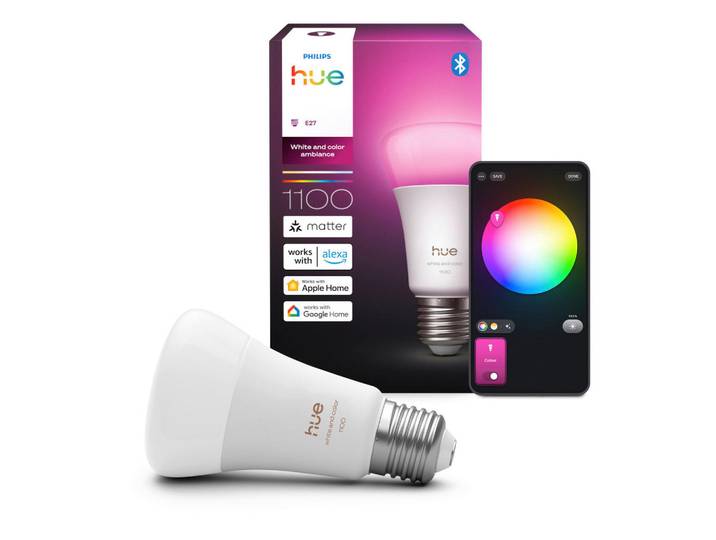 Philips HUE Led-Leuchtmittel, Weiss, Kunststoff, E27, 8,1 W, 6x11.2 cm, Lampen & Leuchten, Leuchtmittel, LED-Lampen, E27 LED