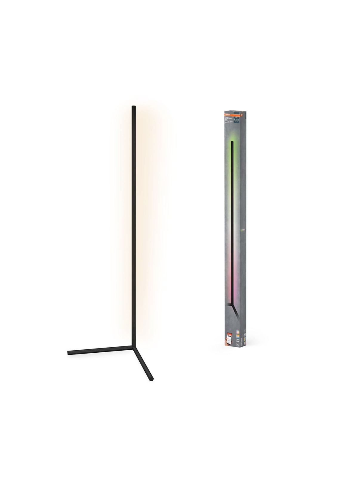 Osram SMART+ Floor Corner 200lm 14W/RGB+830-865 1400mm black WiFi