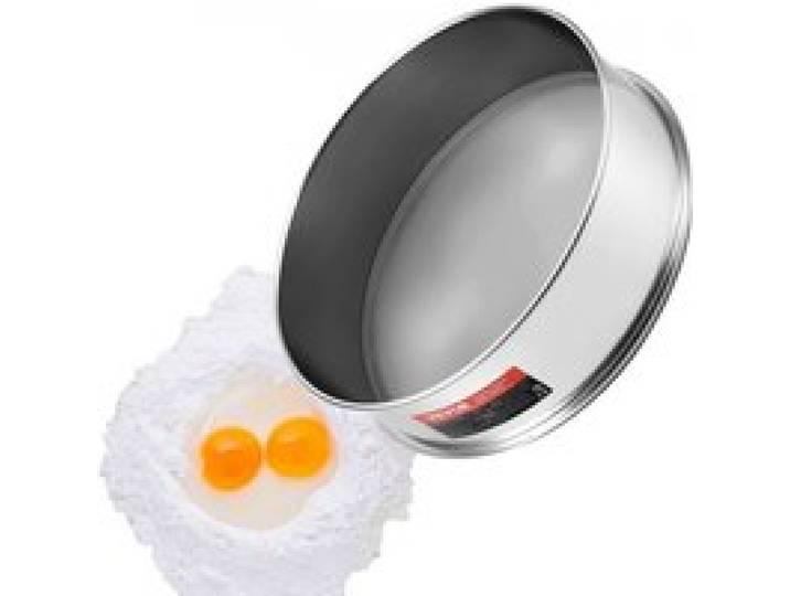 VEVOR Tamis à Farine 150 Mailles, Passoire à Mailles Fines 32 cm, en Inox 304 de Qualité Alimentaire, pour Pâtisserie, 5 Tailles de Trous de Maille pour Haricots Mungo, Riz, Farine, Poudre de Perle
