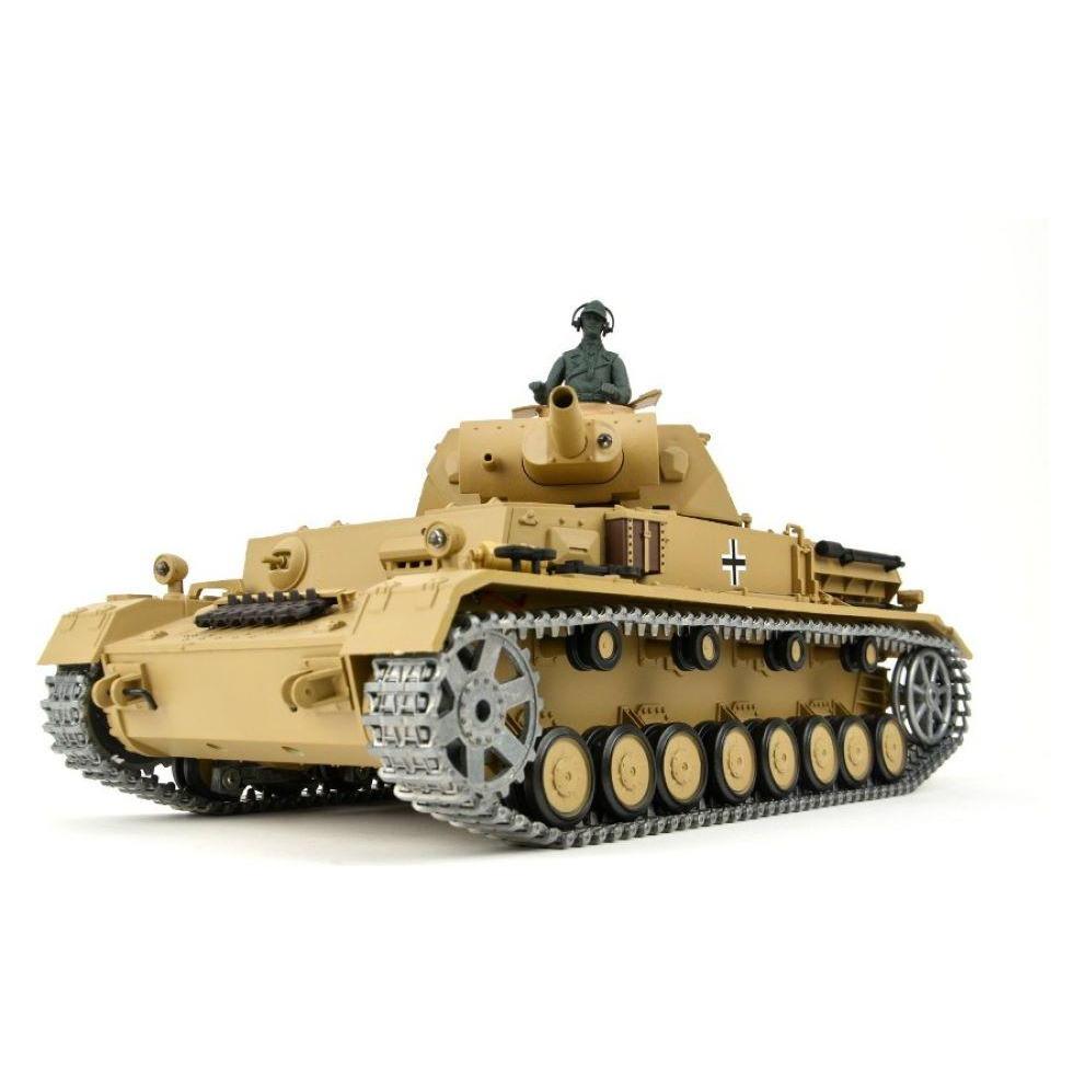 Es-toys RC Panzer "Kampfwagen IV Ausf.F-1" Heng Long 1:16 Grau Mit R&S + Metallgetriebe + Metallketten.. (RTR Ready-to-Run) (ET3752)
